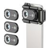 APEXEL APL-MS3IN1 Комплект линз для микроскопа для мобильного телефона 100X/150X/200X со светодиодной/УФ-лампой, встроенным CPL