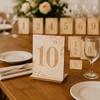 10pcs Reusable Rustic Table Signs with Base Holder Place Card Holders  Reception Decor