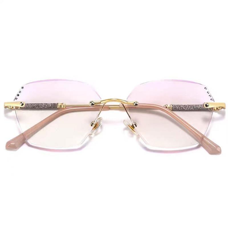 Женские роскошные очки для чтения без оправы. Удобные блестящие элегантные очки для защиты глаз. Ультралегкая оправа. Очки для компьютера. Очки с защитой от синего света.