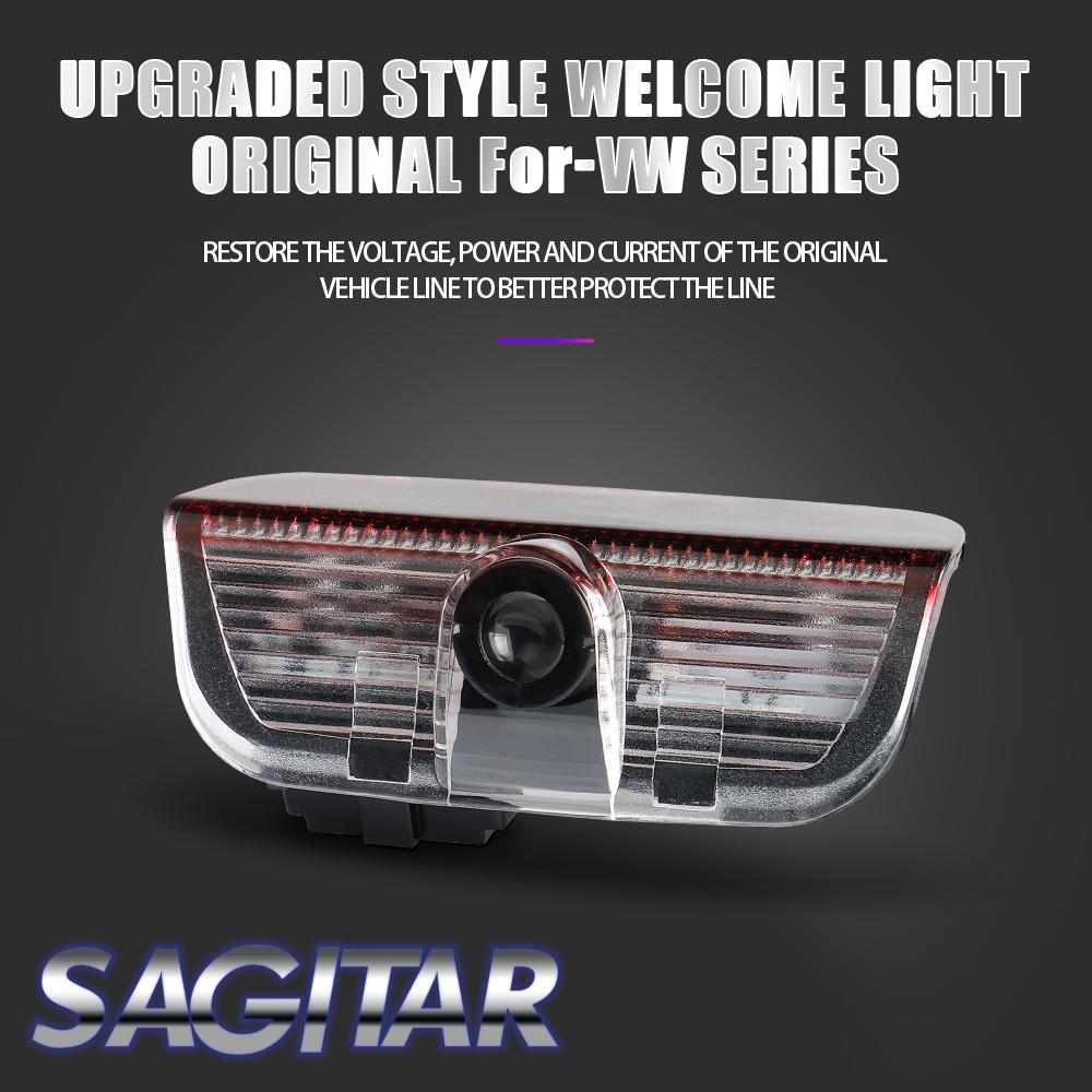 2pcs Car Door HD Welcome Light Laser Projector For Volkswagen VW Jetta Lavida Bora polo passat b6 b8 mk6 golf R Rline accessorie yzk045