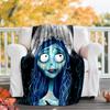 sorrow love The Corpse Bride printed throw blanket—lightweight,soft,warm;versatile blanket for all seasons—perfect as &air-conditioning throw,nap blan