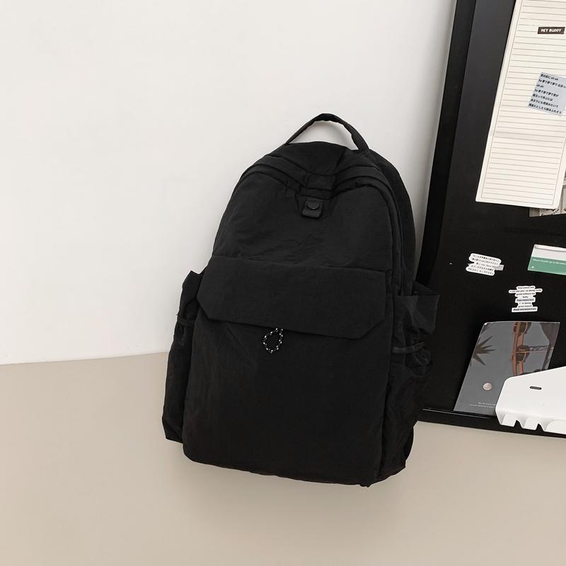 Однотонный рюкзак большой емкости для школьников, женский дорожный рюкзак, мужская компьютерная сумка