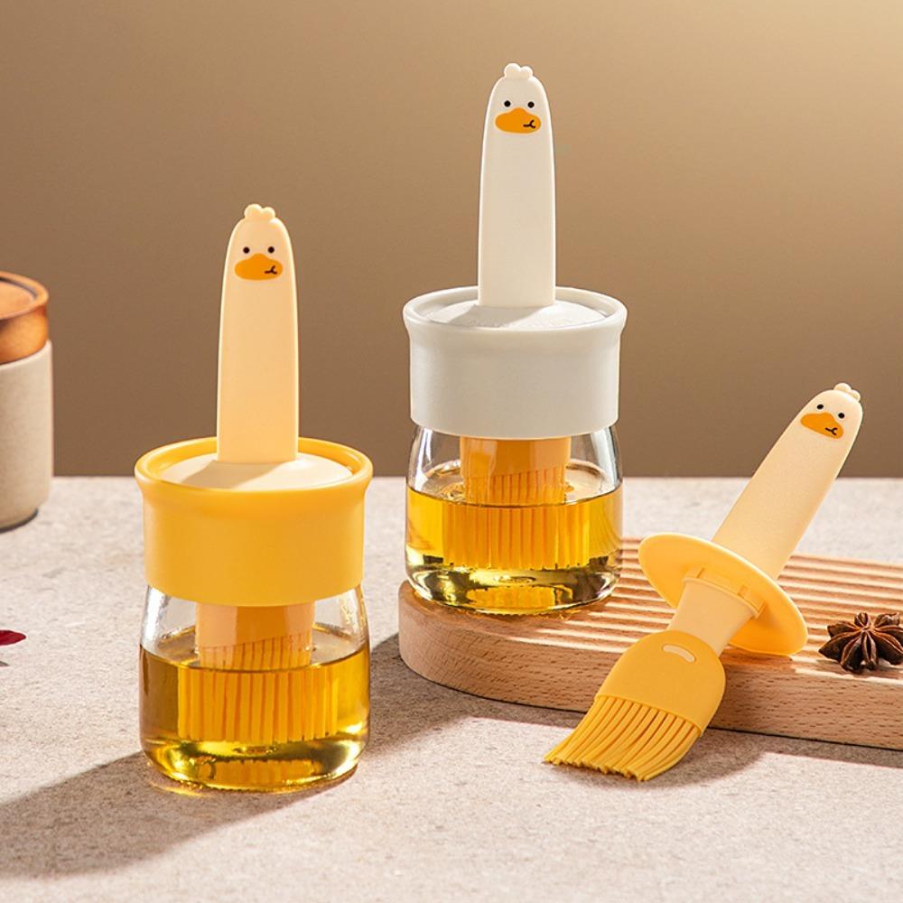 Silicone Oil Bottle High Temperature Resistant Integrated Oil Brush New Divided Oil Pot Kitchen