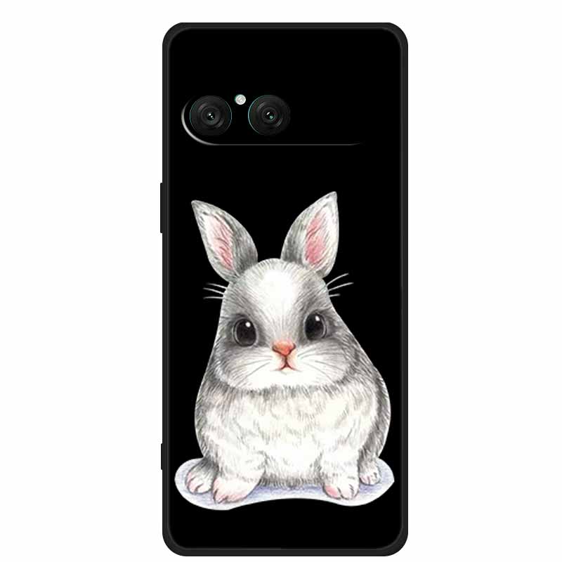 Чехол для телефона Sony Xperia 10 VII Мультяшный кот Мягкая задняя крышка Черный силиконовый чехол Для Sony Xperia 10 VII 2025 Чехол Coque Funda