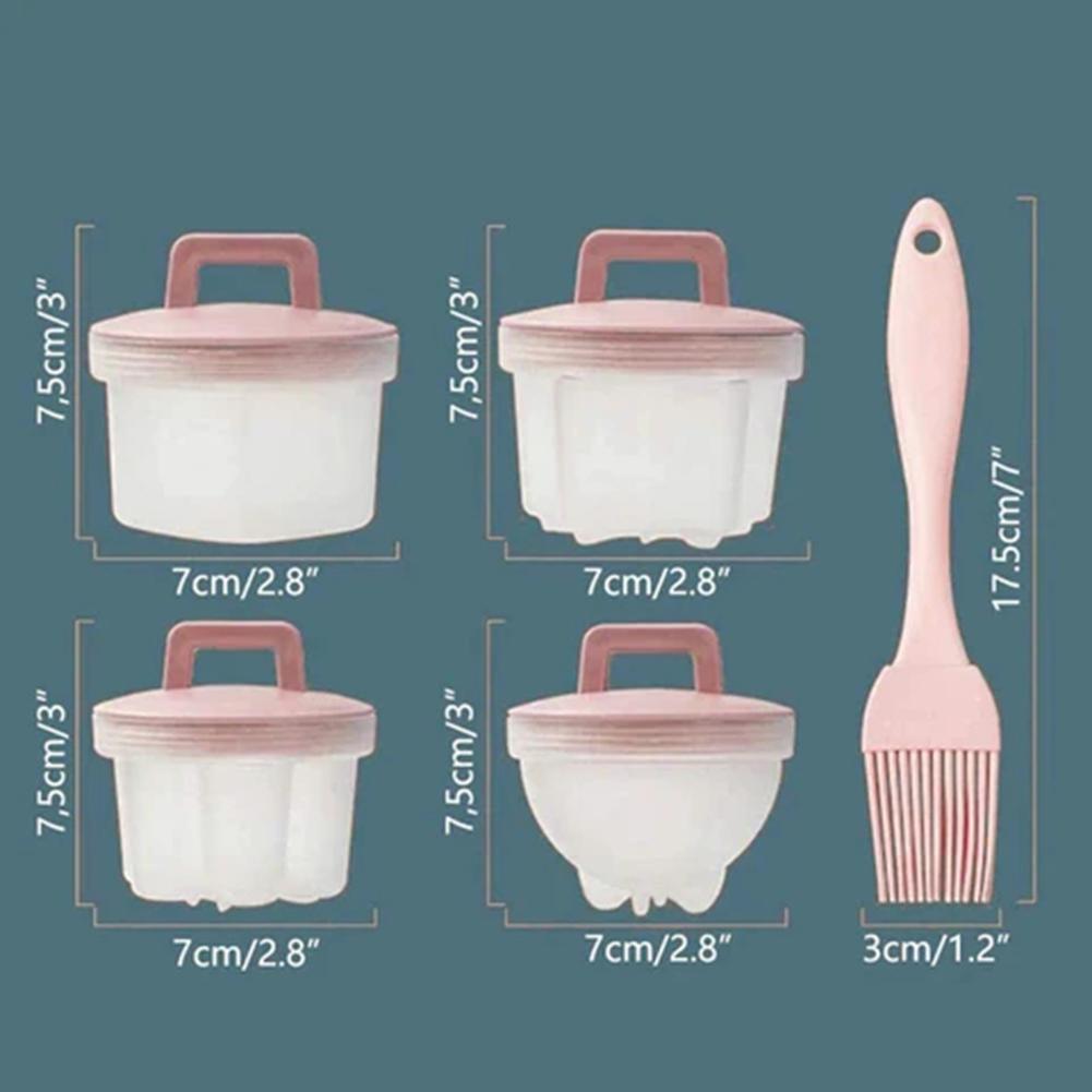 Набор кистей для мытья яиц в яйцеварке своими руками, форма для варки яиц на пару для домашней кухни