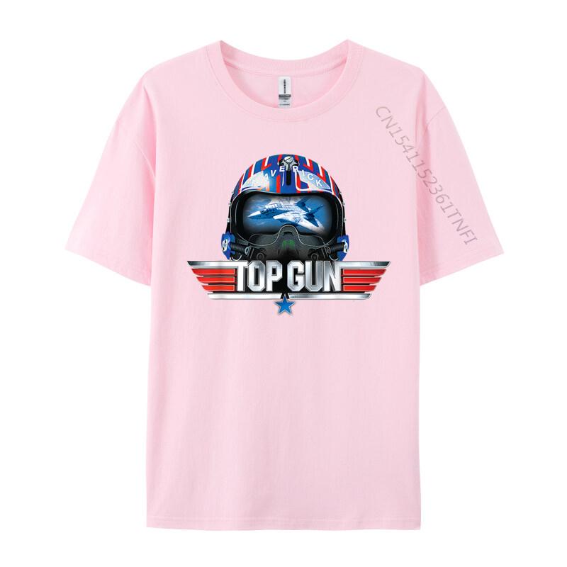 Maverick Helmet Casual Tshirts For Adult Casual Tops Shirt Funky Sweatshirts O Neck Cotton Crazy TeeShirt Camisa Unisex
