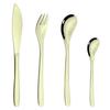 Champagne Tableware Cutlery Dinner Cutlery Set Western Kitchen Dinnerware 18/10 Stainless Steel Gold Knife Fork Spoon Flatware