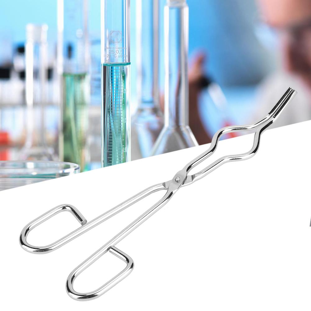 Stainless Steel Crucible Forceps Clamp Beaker Holder with Aircraft Class Rivet(250mm9.84in)