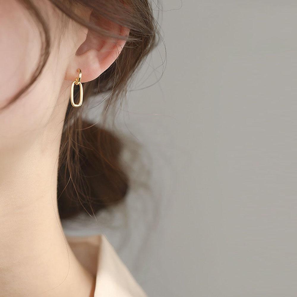 Элегантные Личность Круг Геометрические Круглые Женские Подарок Модная Бижутерия Висячие Серьги Серьги-гвоздики