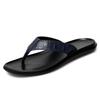 Men Leather Slippers Mens Flip Flops Slides Genuine Leather Casual Outdoor Summer Italian Designer Classic Beach Footwear Male