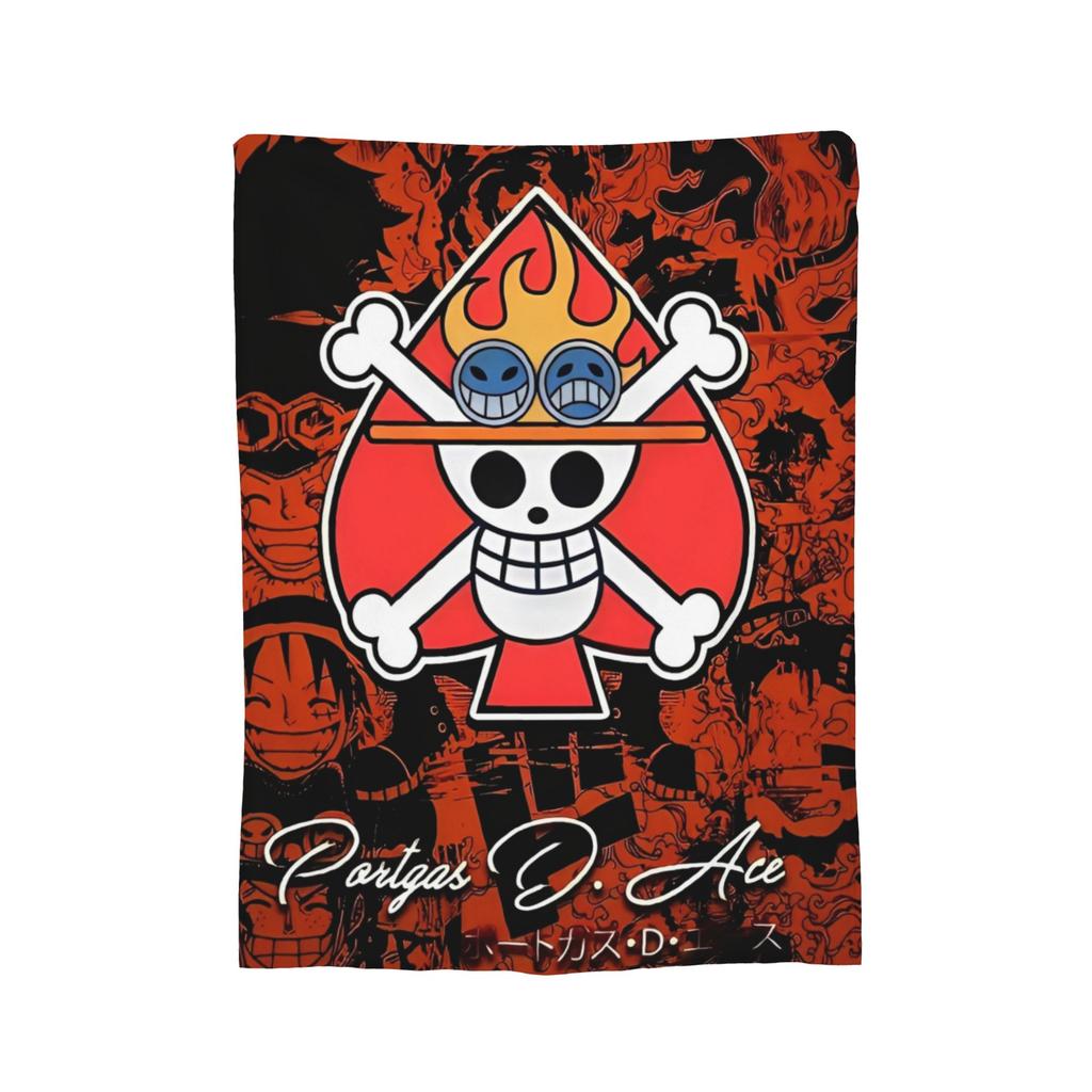Одеяло аниме Луффи Фланелевый плед Постельное белье Диван Портативные Ультрамягкие Теплые Покрывала,