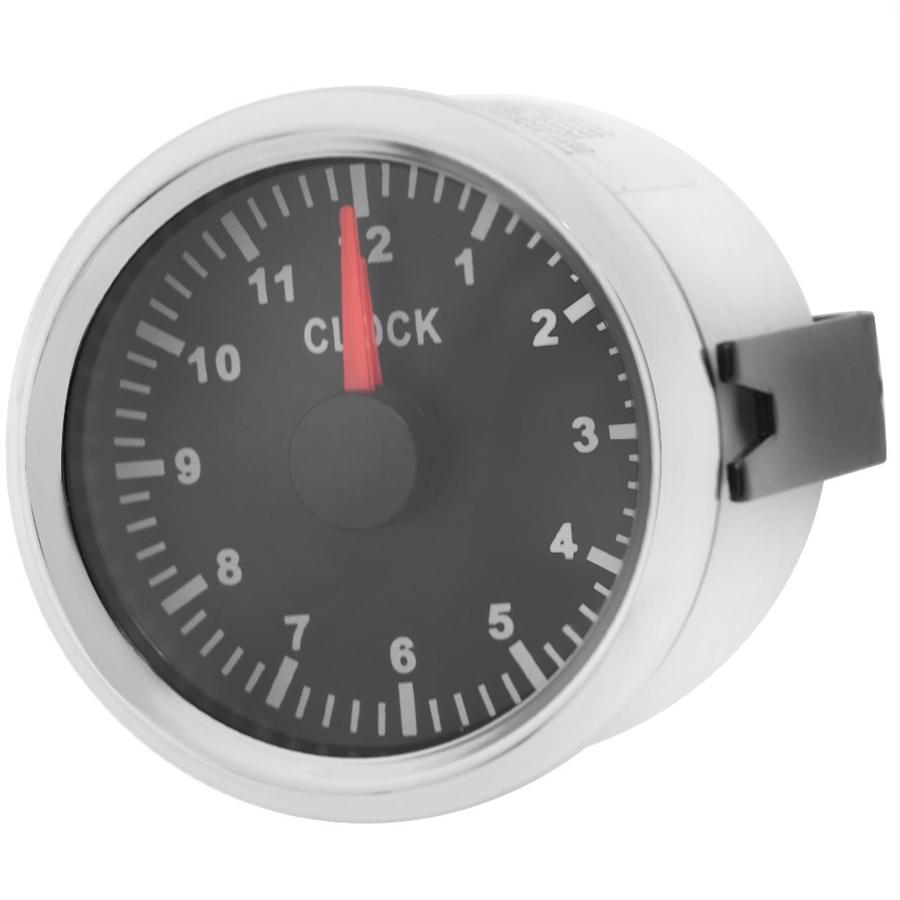 2"/52мм Часы 12-часовой формат Часовой метр Красная подсветка Для автомобиля Лодки Яхты