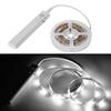 3m 90-LEDs 5V Battery Powered Sensing Light Light Strip Home Bathroom Cabinet Backlight Lamp Window Decor - Warm-White Light