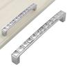 Crystal U-Shaped Cabinet Pull Handle for Drawer Wardrobe Modern Simple Design Double Hole
