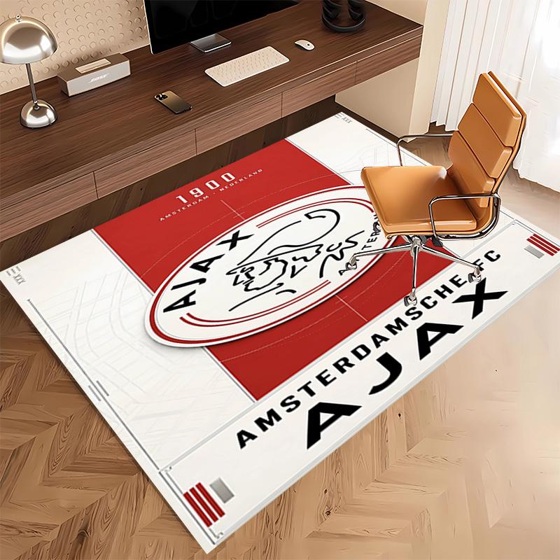 1pc AFC Ajax Print Area Rug - Soft, Washable Non-Slip Indoor Mat, Living Room, Home Office Decorative Rug,Office Decorative