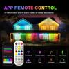 Smart Permanent Outdoor Lights RGB Eaves Lights Waterproof App Remote Music Sync DIY Scenes for House Roof Party Daily Decor
