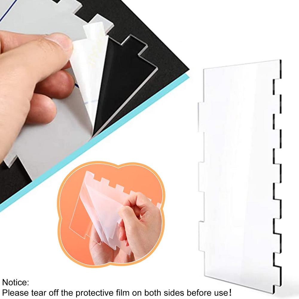 Transparent Cream Scraper Cake Making Frosting Scraper Rectangular Acrylic and Plastic Cake Baking Tool Cake Decorating Tools