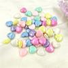 Acrylic 10pcs for Bracelet Necklace Making Materials Bowknot Handmade Beads Mixing Candy Color DIY Jewelry Accessories Pendants Flower Cat Paw