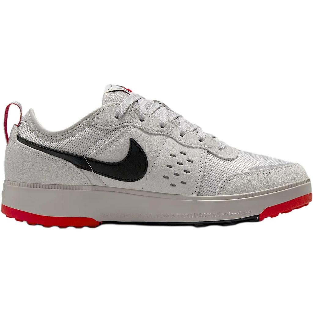 Nike C1TY Нескользящие износостойкие низкие детские кеды для скейтбординга Преппи Серый/Темно-серый/Огненно-красный/Черный HQ0028-002