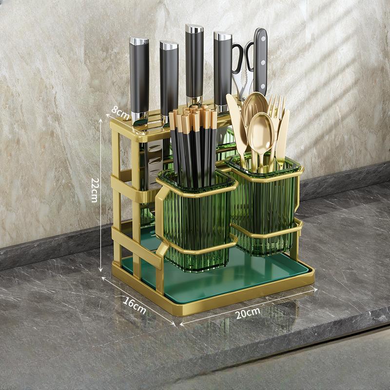 Держатель для столовых приборов на столешницу кухни, настенный органайзер для кухонных принадлежностей, подставка для ножей, подставка для ложек и вилок с дренажом
