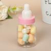 4 шт. Розовые Голубые Пластиковые Бутылочки для Конфет Милые Мини Бутылочки для Кормления Вечеринка для Будущей Мамы