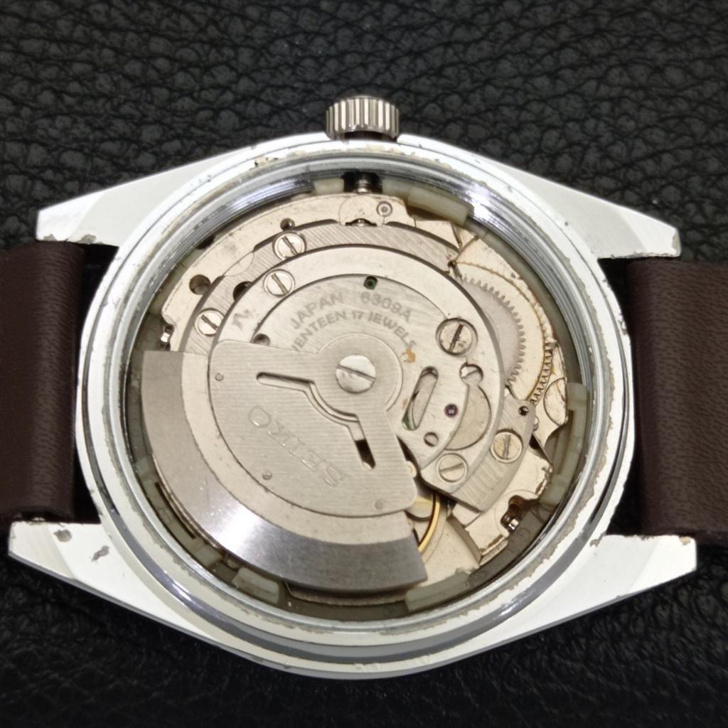 JAPAN VINTAGE REFURBISHED SEIKO 5 AUTOMATIC 6309A MENS RED DIAL WATCH a441261-4 Sk-a441261