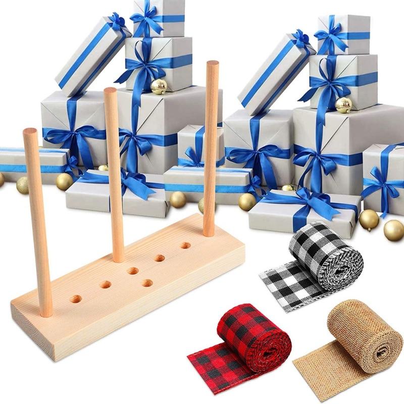 Oval Wooden Bow Maker Durable for Crafts Hair Bow Makers Decoration