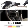 Car Automatic Gear Stick Shift Knob Shifter Lever Head Black Silver For Ford Focus 5 Doors/Estate/Sedan 2014 2015 2016 2017 2018