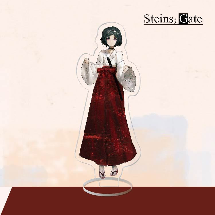 Аниме акриловая подставка фигурка игрушка Steins Gate ПВХ акрил Okabe Rintarou настольная подставка модель игрушка подарок