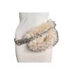 Rhinestone Furry Waistband Y2K Plush Waist Belt Fashion Leather Fur Belt  Daily