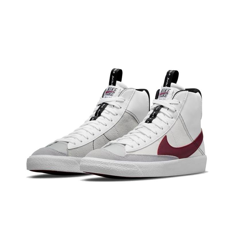 New Nike Blazer Mid 77 SE GS White Rush Maroon DH8640-101