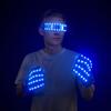 1set LED Stage Performance Supplies LED Glasses&LED Gloves New Year Luminous Glasses With Gloves Carnival Festival Props
