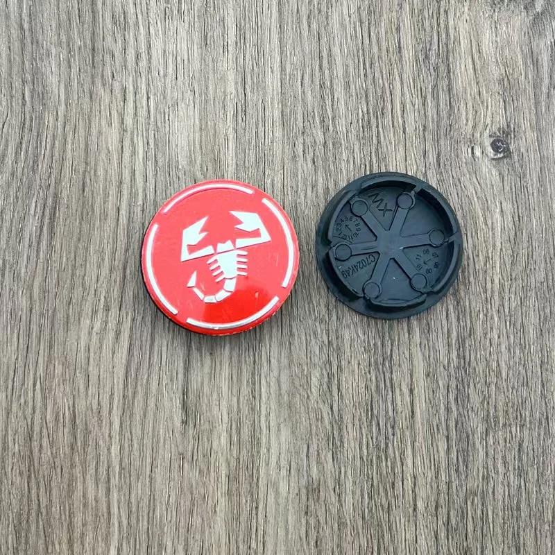 4pcs 50mm  Abarth 500 Wheel Center Hub Caps Car Rims Dust Proof Cover Emblem Badge for Fiat Palio Stilo Bravo  Perla Puntosiena