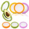 Avocado Saver Holder Onion Storage Container BPA-Free Fruit Vegetable Keeper for Fridge Space Saving Lemons Tomatoes Garlic Storage Containers