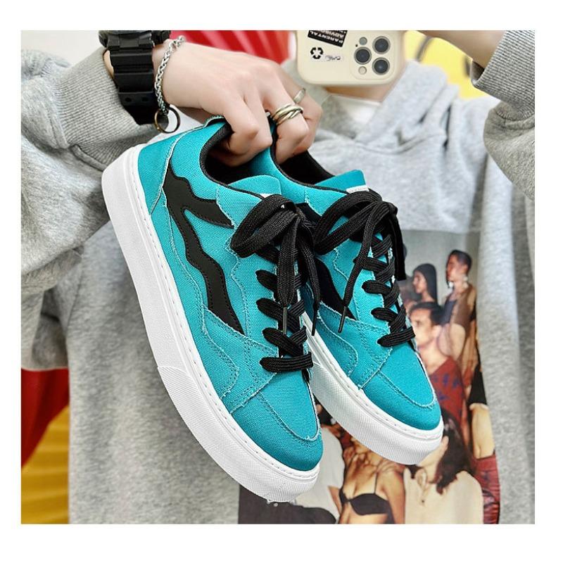 Men Low Top Breathable Soft Thick Bottom Trendy Versatile Sports Casual Sneakers