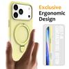 For iPhone 17 Pro Max Case Compatible with MagSafe Kickstand PC+Silicone Phone Cover