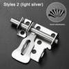 Stainless Steel Door Latch Solid Sliding Door Bolts Latch Hasp Home Hardware Gate Safety Toilet Wooden Door Lock Bolts