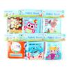 Three-Dimensional Baby Cloth Book Early Education Cognitive Toy 4 Pages 8 Sides English Palm Book Animal Baby Cloth Book