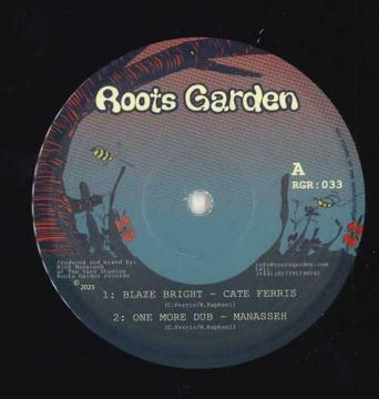 12-дюймовая пластинка CATE FERRIS MANASSEH Blaze Bright One More Dub Minus RGR033 Roots Garden EU 2025 Европа Регги Ска Даб