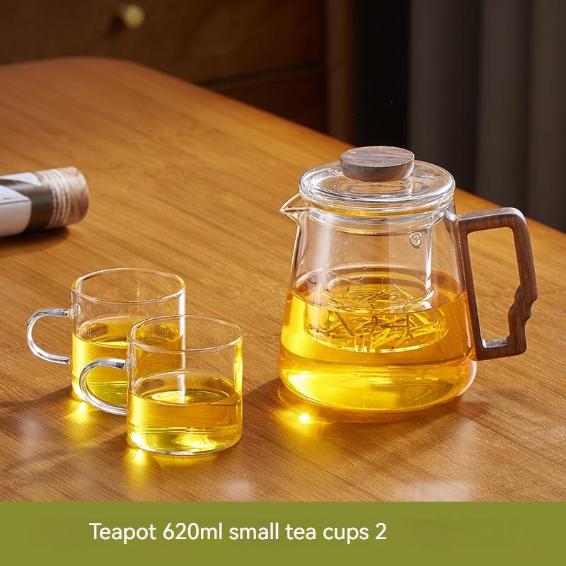 Чайник из толстого стекла GIANXI, офисный чайник, высокотемпературный чайник, чайный сервиз, китайский чайный сервиз, кофейник, фильтр для чая