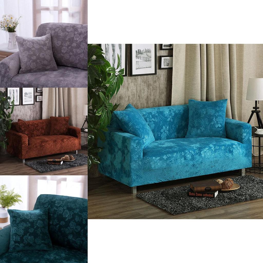 Высококачественный эластичный бархатный чехол для дивана, чехол для дивана, чехол для двухместного дивана, отличная посадка и эластичность
