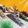 Нетоксичные фигурки персонажей серии «Ниндзя», игрушка-конструктор, наборы кукол Второй мировой войны, оружие серии «Военная».