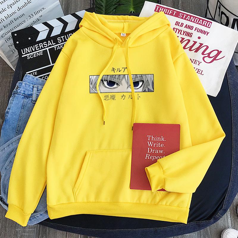 Killua full-time hunter HUNTER x HUNTER hooded sweater HUNTER candy-colored top