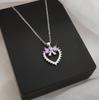 Ожерелье из титановой стали с бантом любви, женское, легкая роскошь, простое, милое, с цирконовой подвеской, с ювелирными изделиями