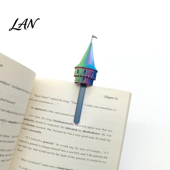 Прочная закладка для страниц 3D-печатный замок Скрепка-закладка для книг для женщин, Закладка в виде милого замка, Бумажные скрепки-закладки, Для любителей аксессуаров для чтения, Студентов,