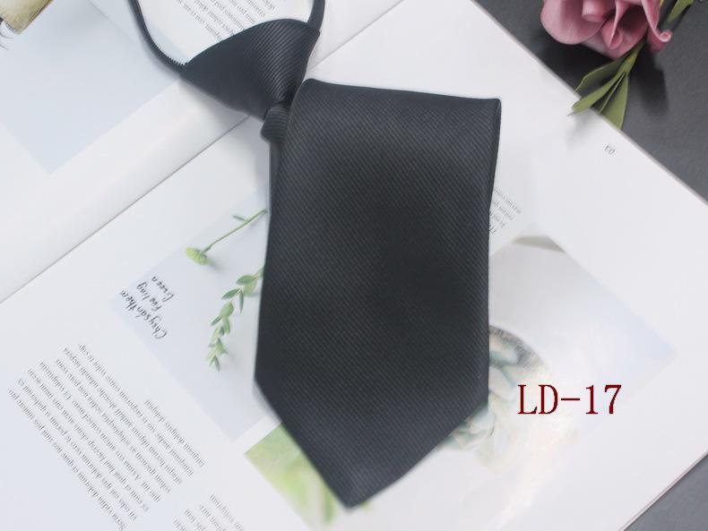 Мужской деловой галстук-молния, 8 см, в красную и черную полоску