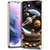 Прозрачный чехол-бампер для телефона Samsung Galaxy S25 S24 S23 S22 S20 S21 FE Ultra S24 S23 S10 S10E Plus 5G с рисунком мультяшной планеты