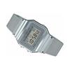 Casio Серия для молодежи Металлические Квадратные Ретро Модные Минималистичные Классические Квадратные Кварцевый Механизм Стальной Ремешок Унисекс Часы Белые A700WM-7A