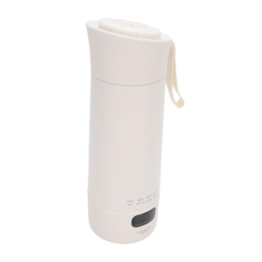 Travel Electric Kettle 300W 400ml Stainless Steel 3 Minutes Fast Heating Portable Small Hot Water Boiler with Display