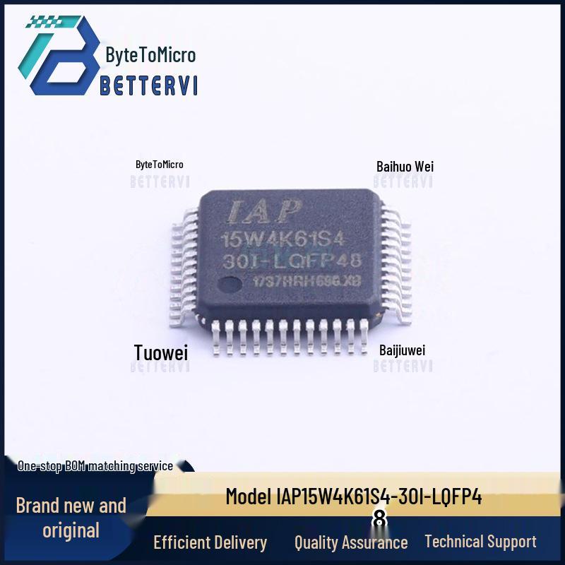 IAP15W4K61S4-30I Microcontroller, LQFP-48 7x7 MCU/MPU/SOC